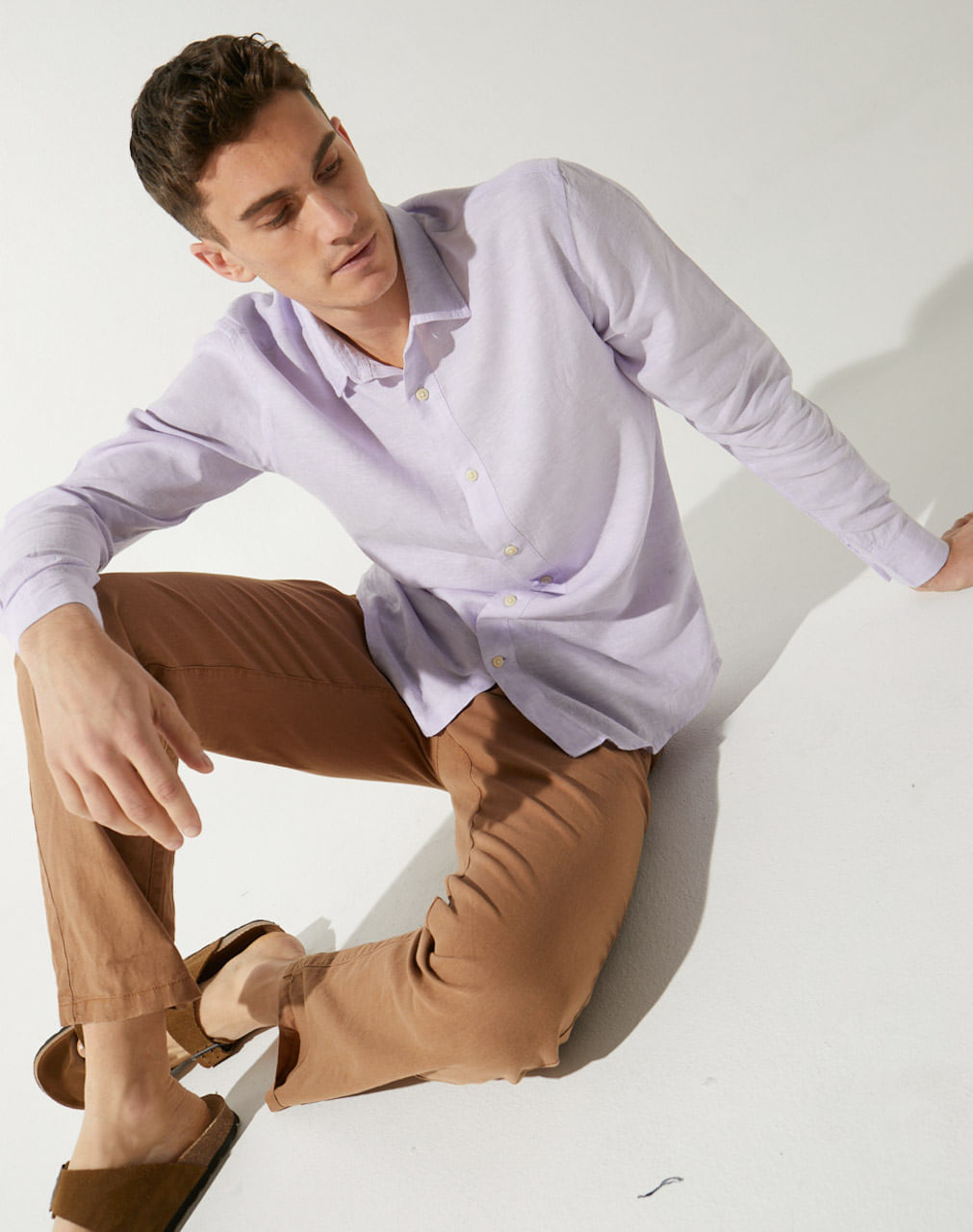 Camisa regular lino HELECHOS — imagen 5