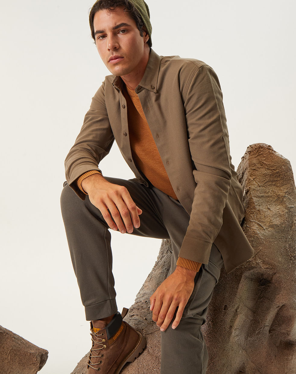 Camisa regular 100% algodón VICENZO