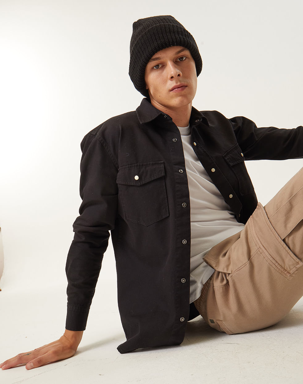 Camisa regular denim 100% algodón JACOB