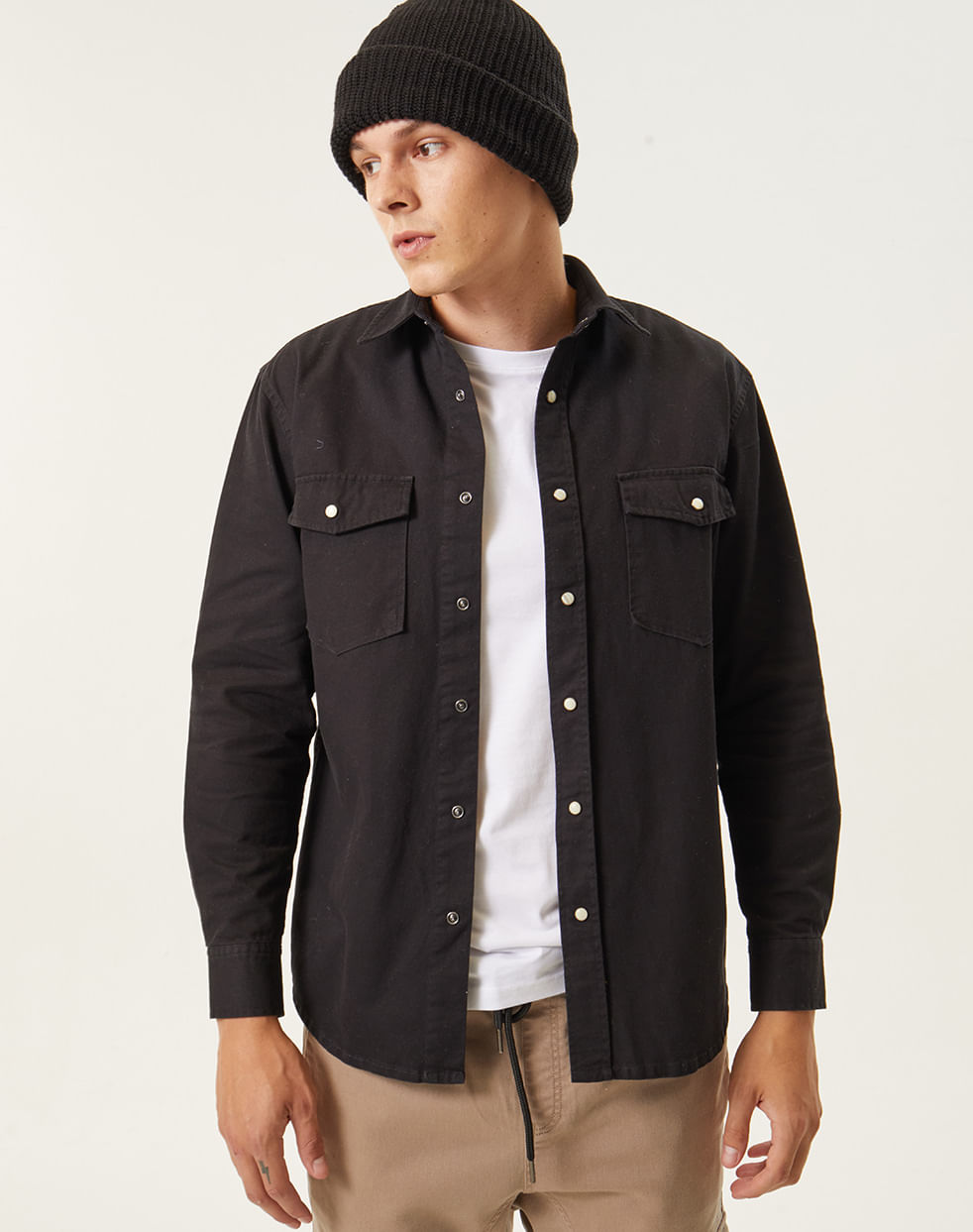 Camisa regular denim 100% algodón JACOB — imagen 3