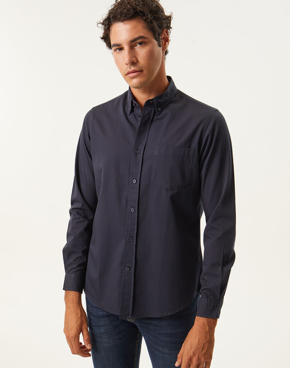Camisa slim 100% algodón RODOLFO