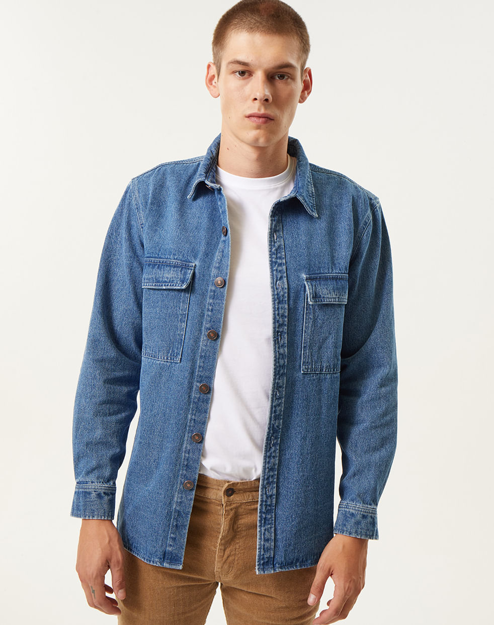 Sobrecamisa relaxed denim 100% algodón LOUIS