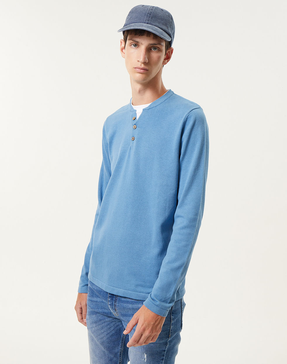Sweater liso 100% algodón JOSEP — imagen 4