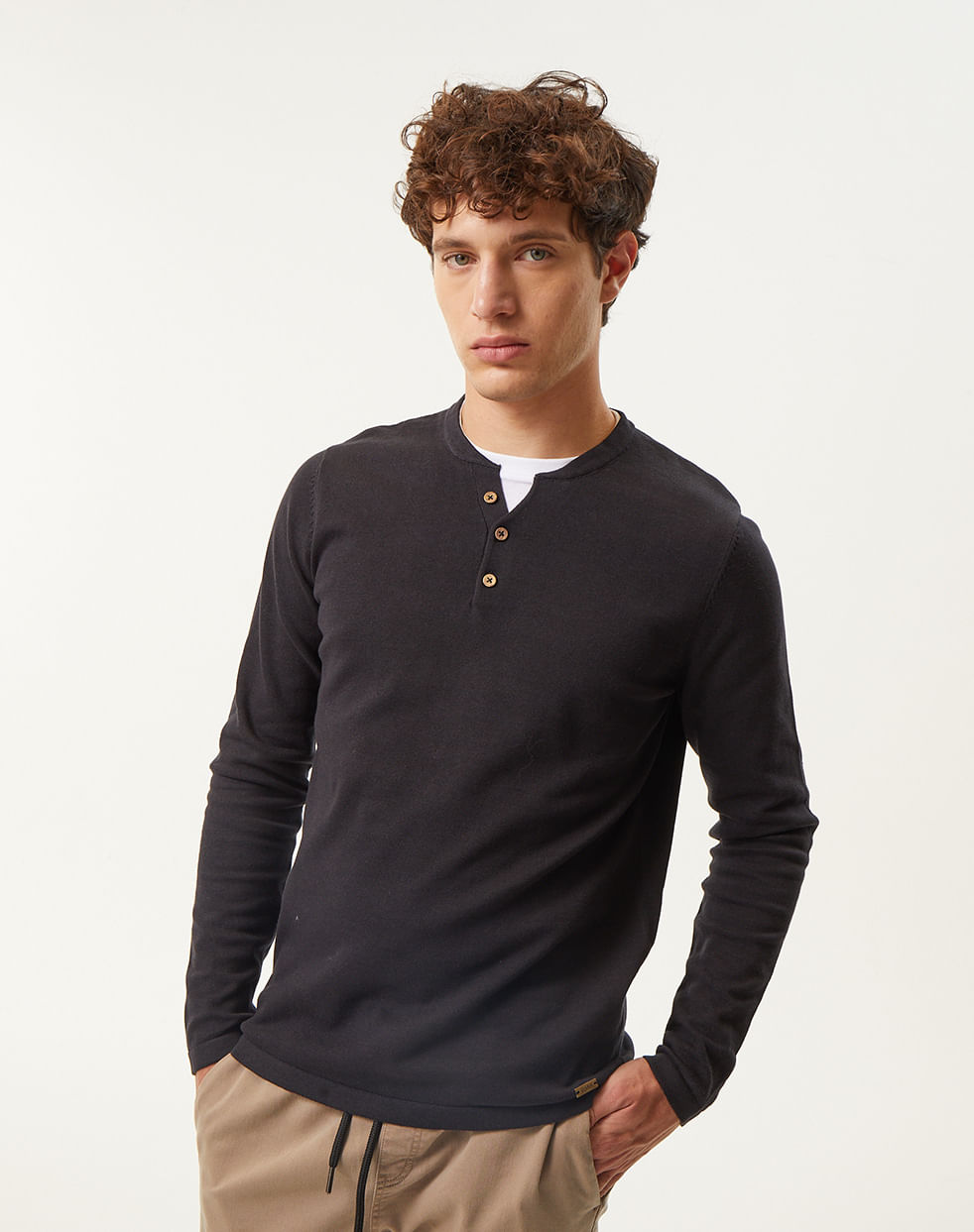Sweater liso 100% algodón JOSEP — imagen 4
