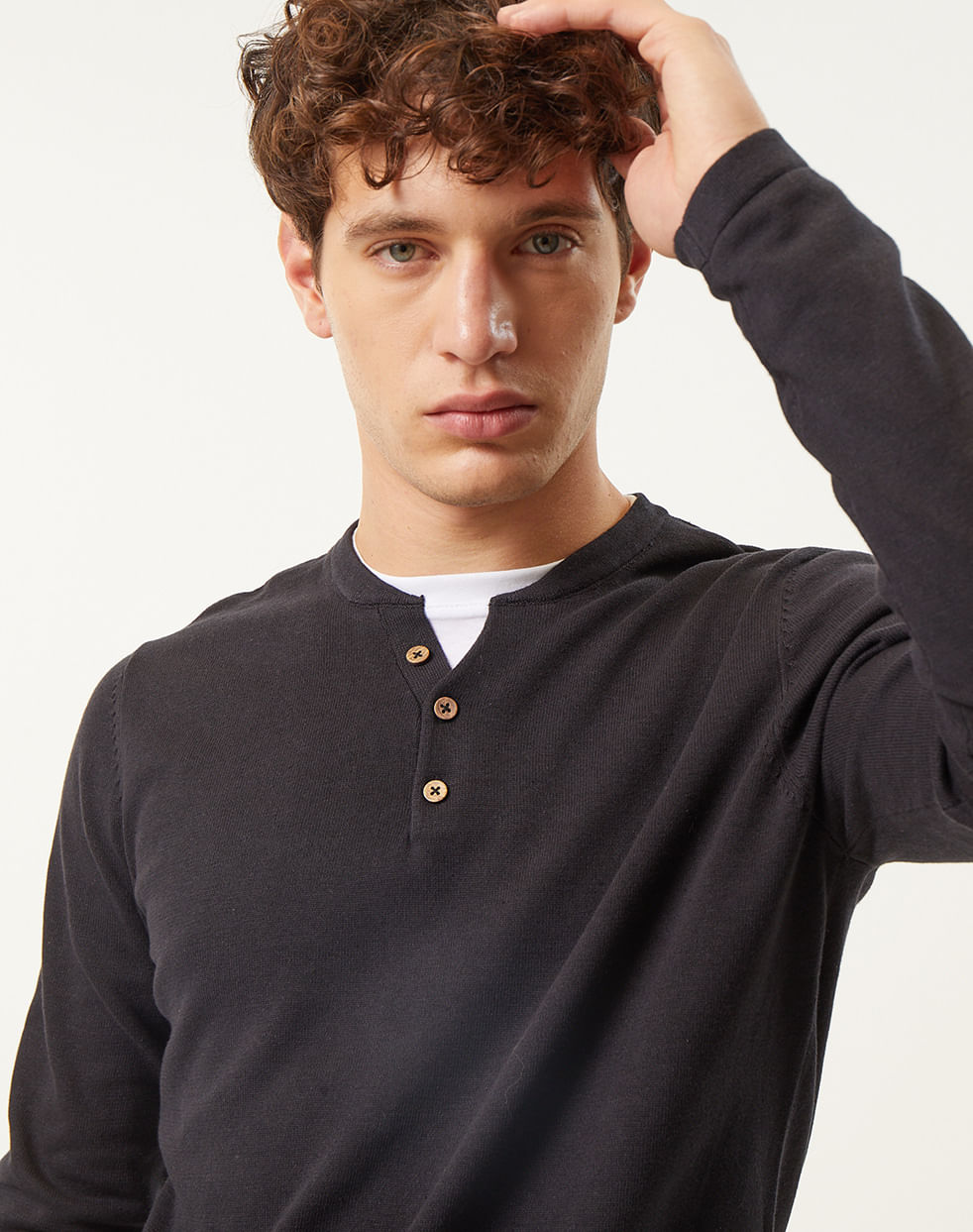 Sweater liso 100% algodón JOSEP — imagen 5