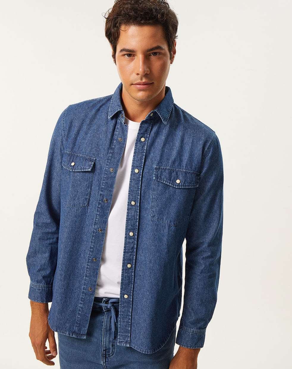 Camisa regular denim 100% algodón DYLAN