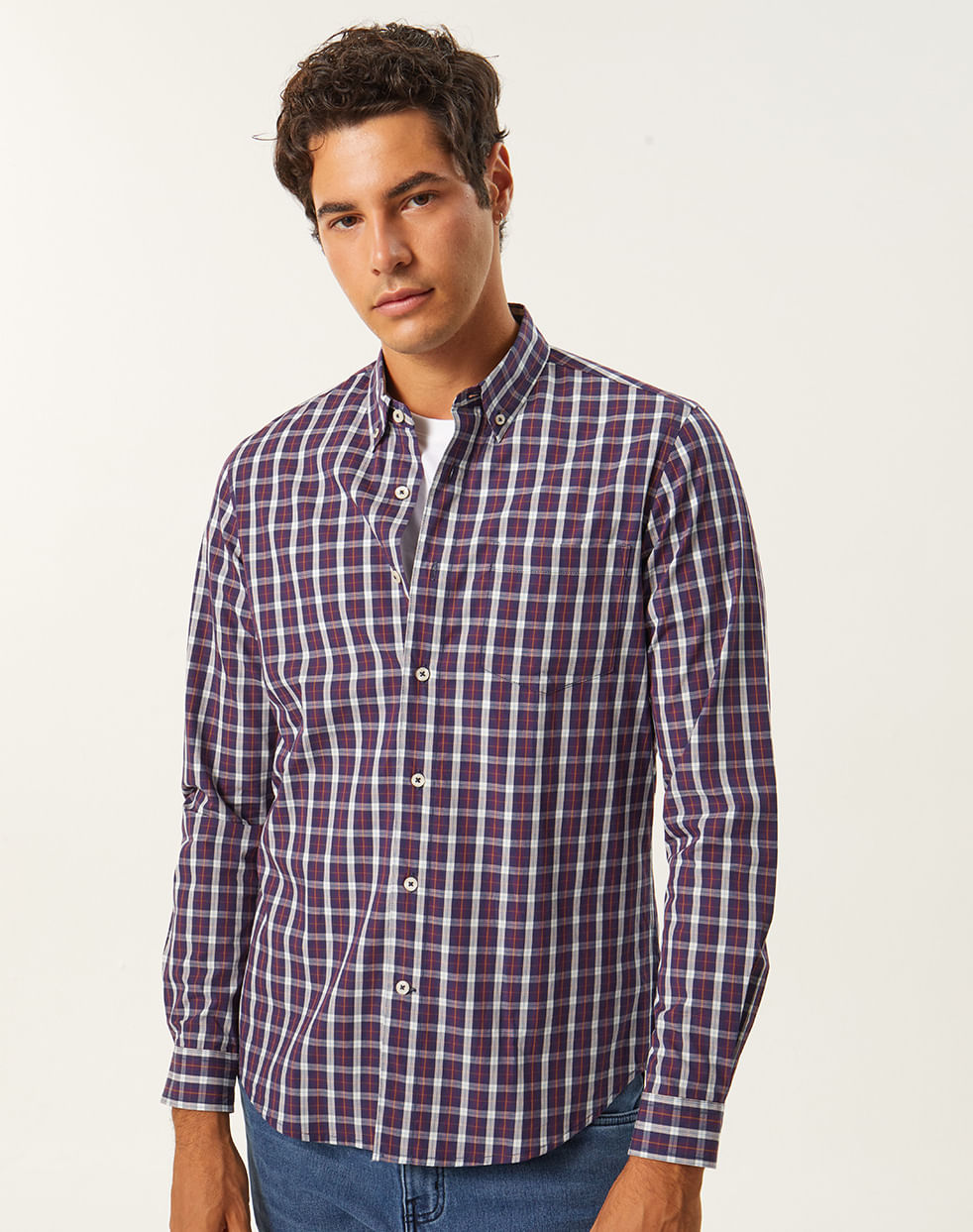 Camisa slim 100% algodón JAKE