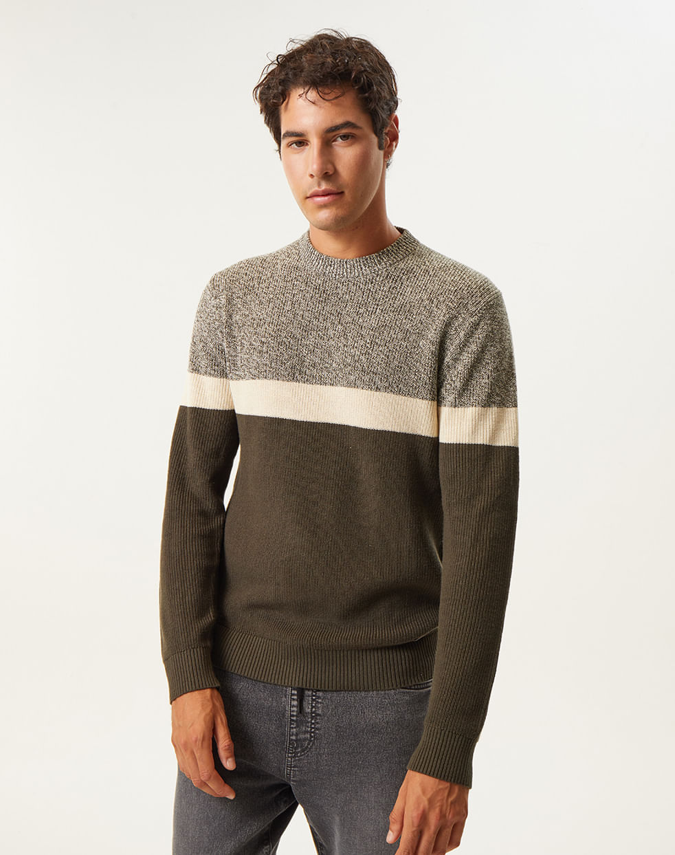 Sweater color block JONAS