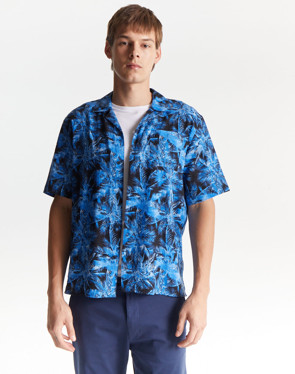 Camisa relaxed lino VIRGILIO