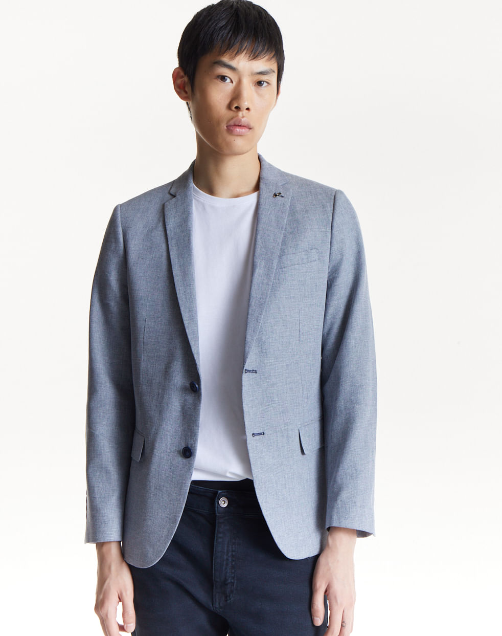 Saco regular lino algodón VULCANO