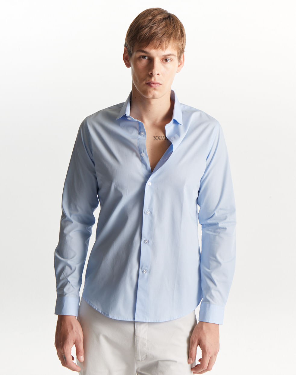 Camisa vestir slim 100% algodón VALENTINO