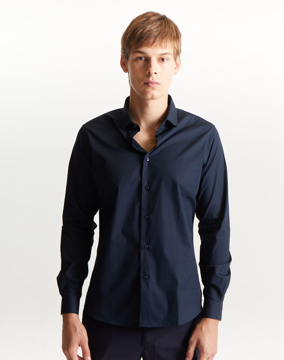Camisa vestir slim 100% algodón VALENTINO