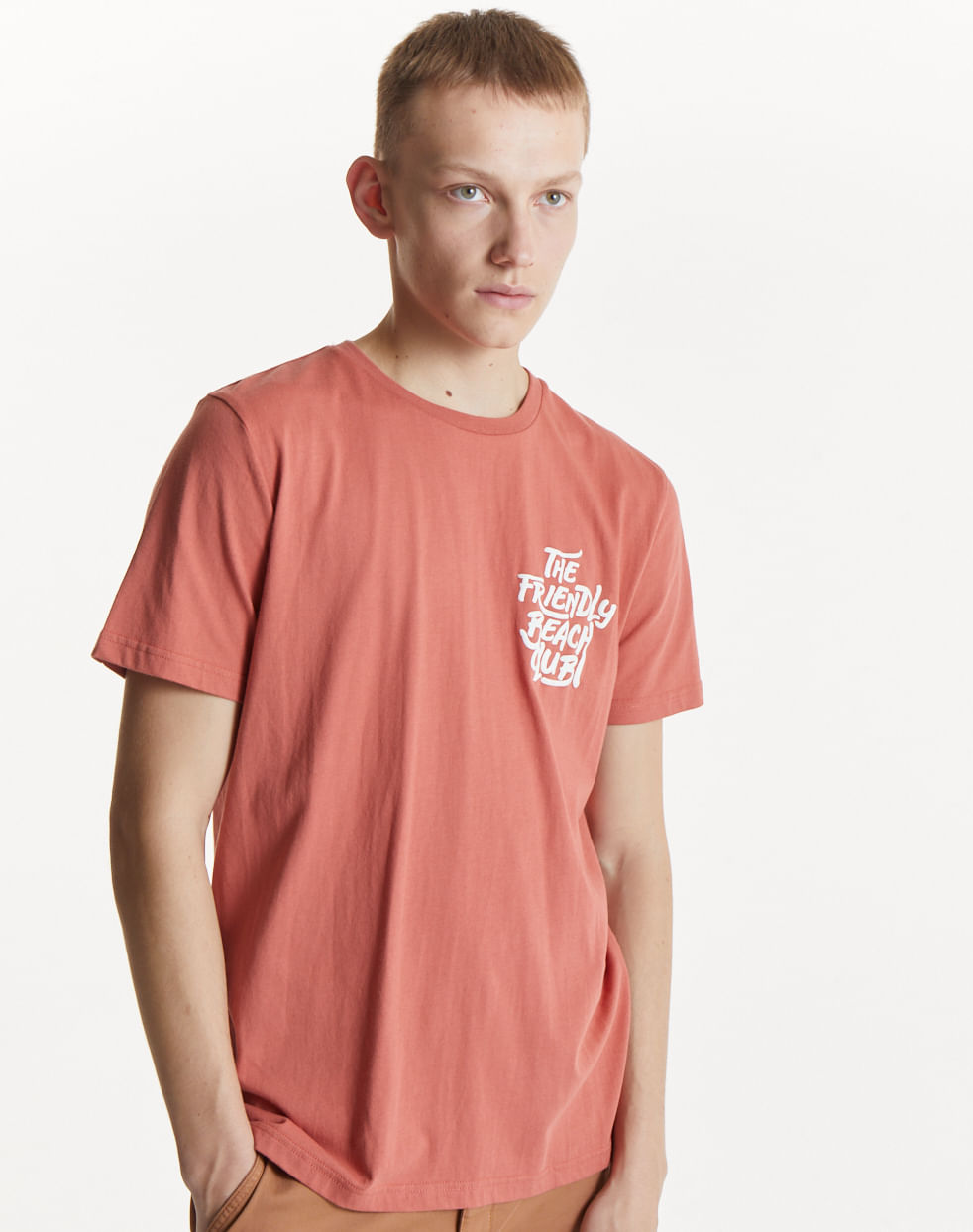 Remera estampada 100% algodón