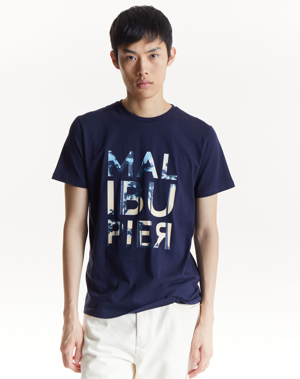 Remera estampada 100% algodón