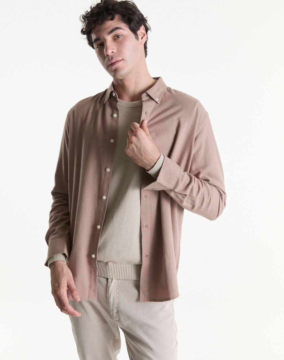 Camisa regular 100% algodón VICENZO