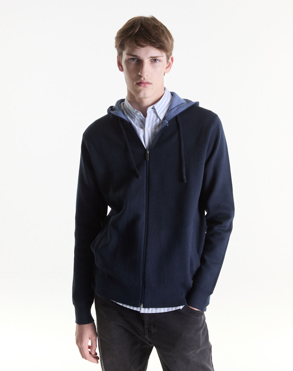 Campera tejida con capucha ANDERMATT