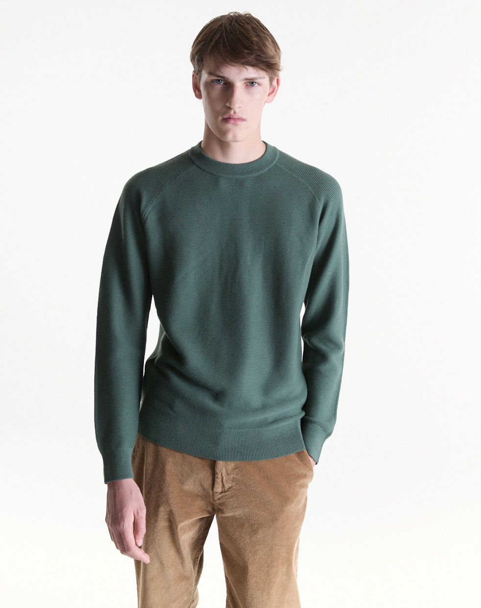 Sweater tramado escote redondo SNAG