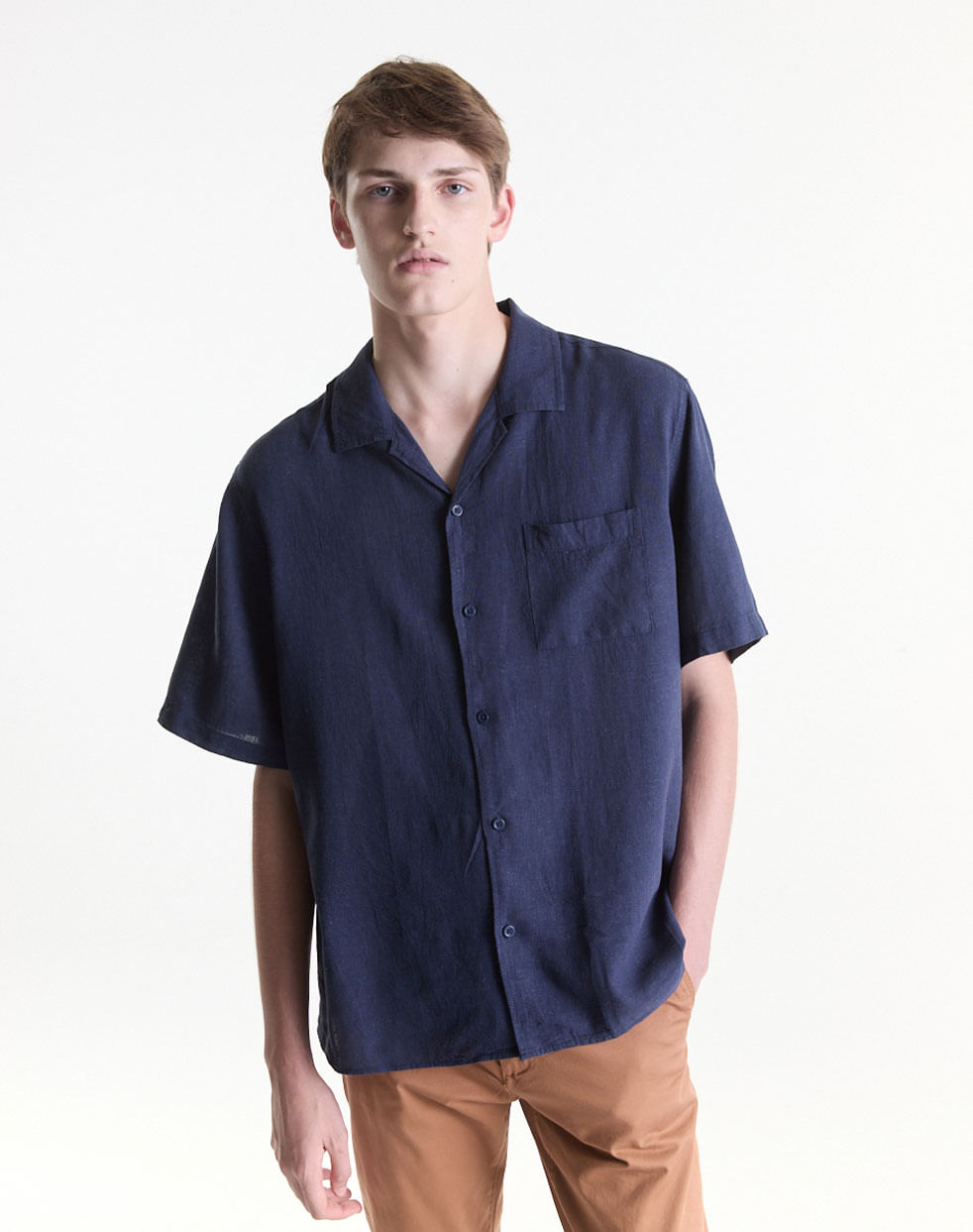 Camisa relaxed lino ANTHURIUM