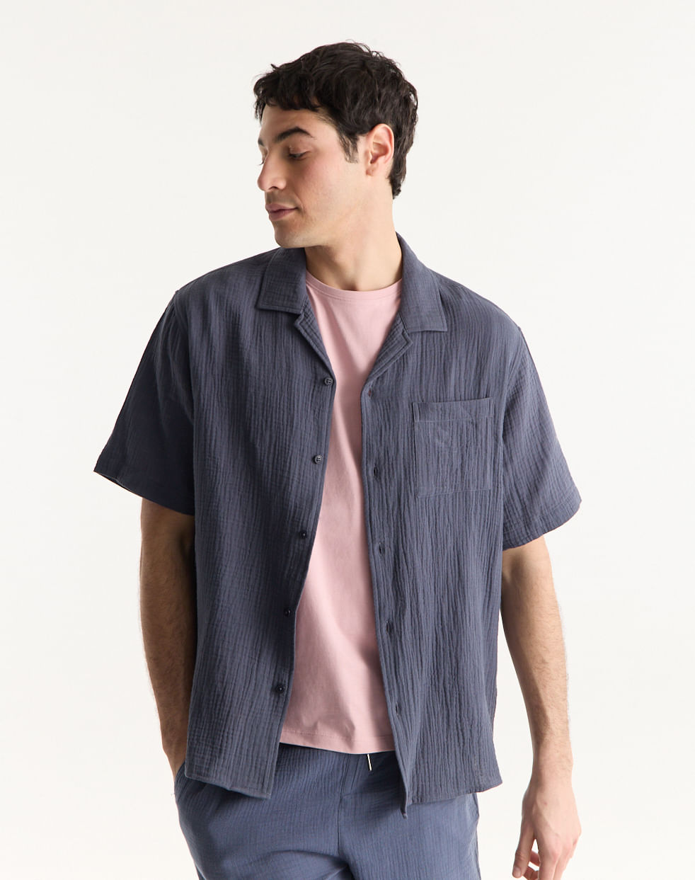 Camisa ultra relaxed 100% algodón ETHAN