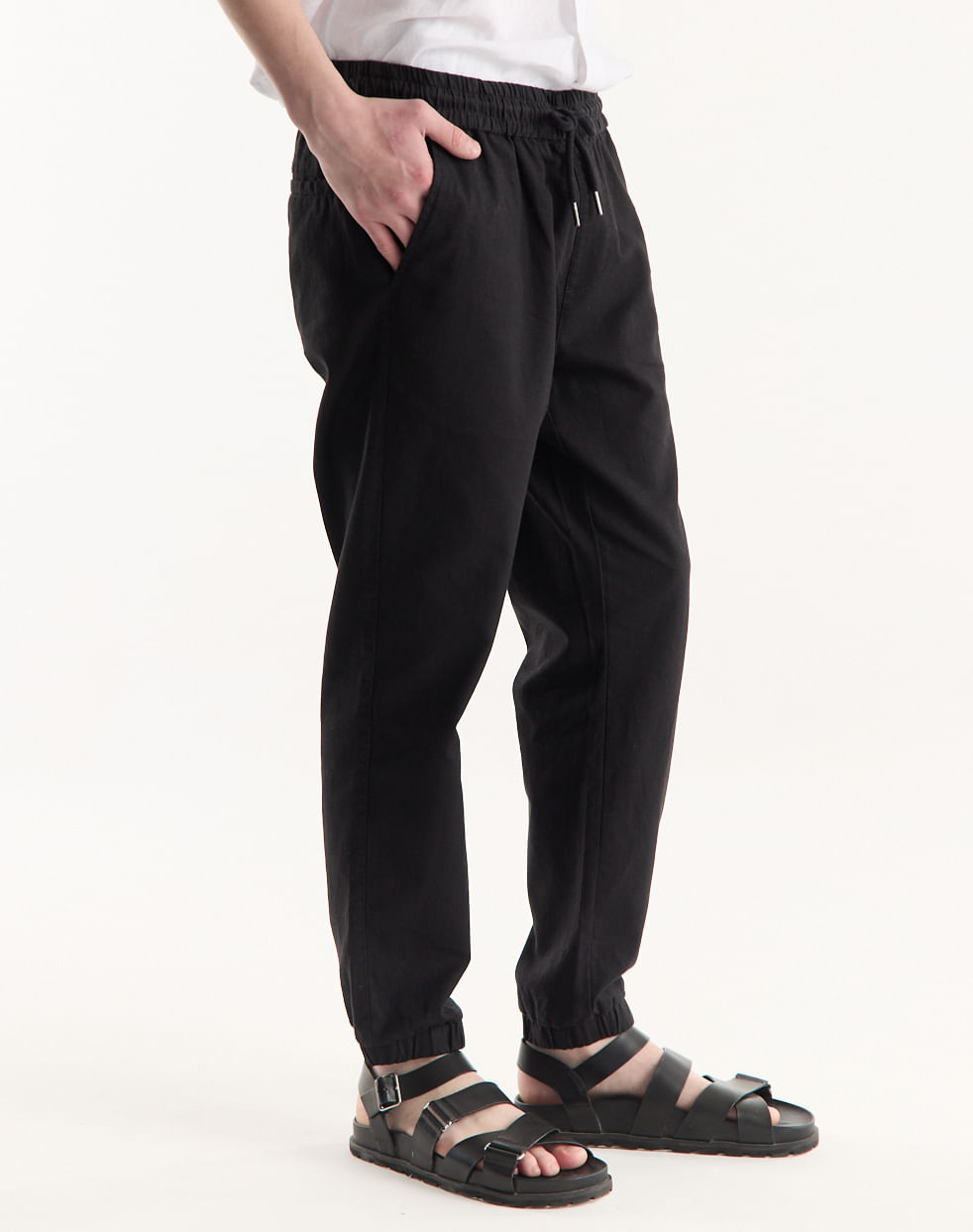 Pantalón jogger relaxed lino algodon ELIAS — imagen 2