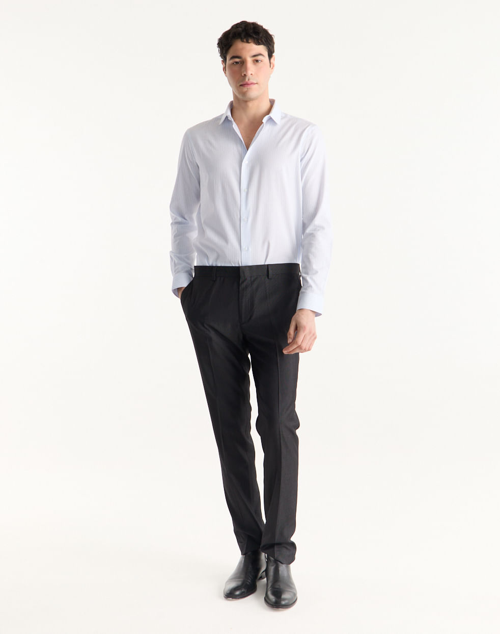 Camisa vestir slim 100% algodón Jordan EQUUS — imagen 4