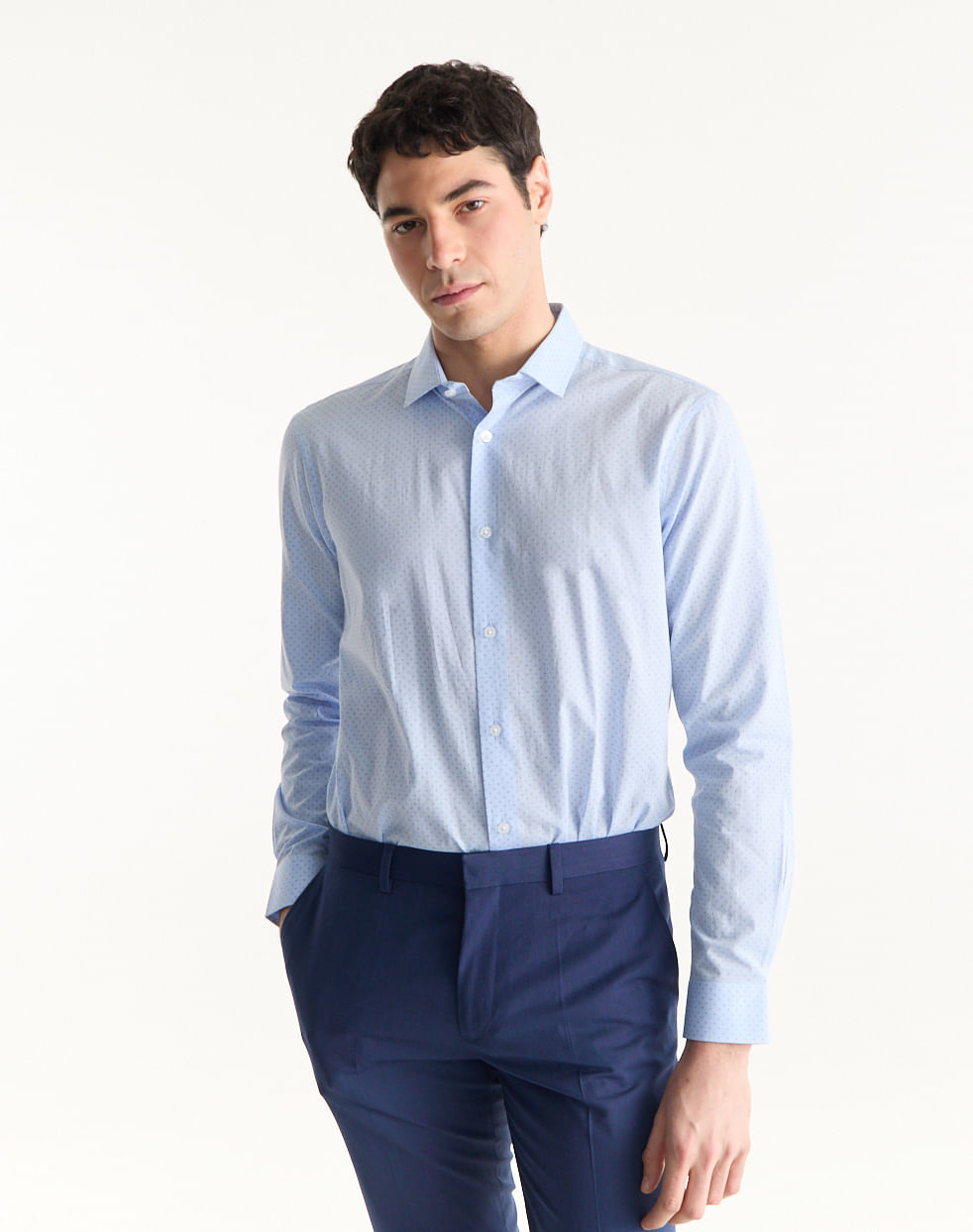 Camisa vestir slim 100% algodón MASON