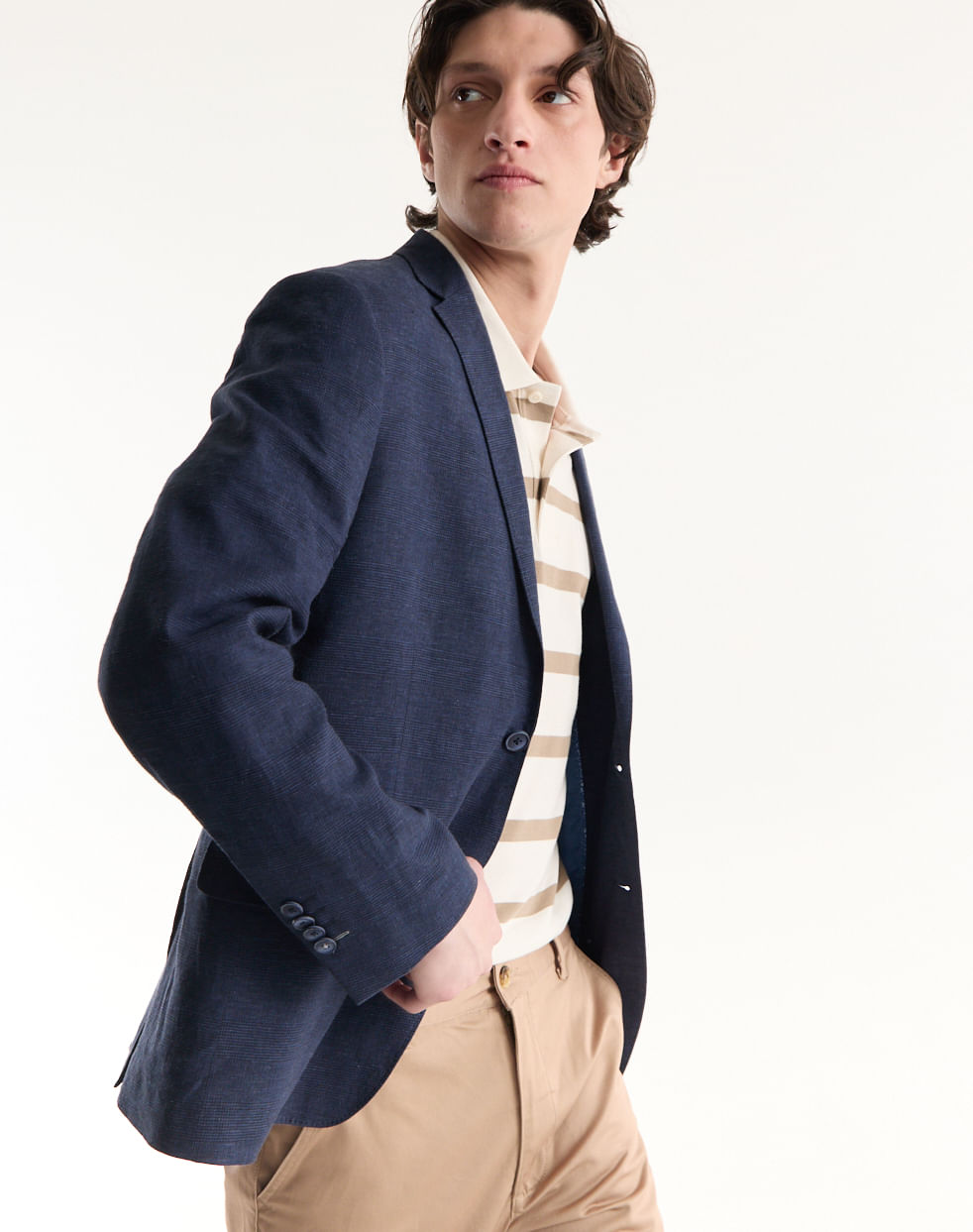 Saco regular de lino confort de EQUUS — imagen 2