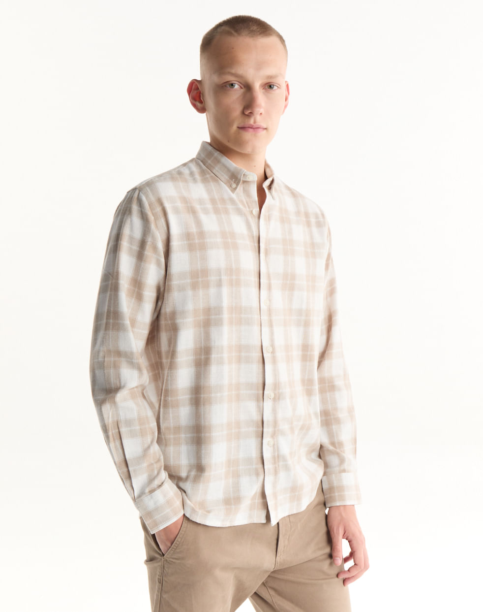 Camisa regular 100% algodón PAMPLONA