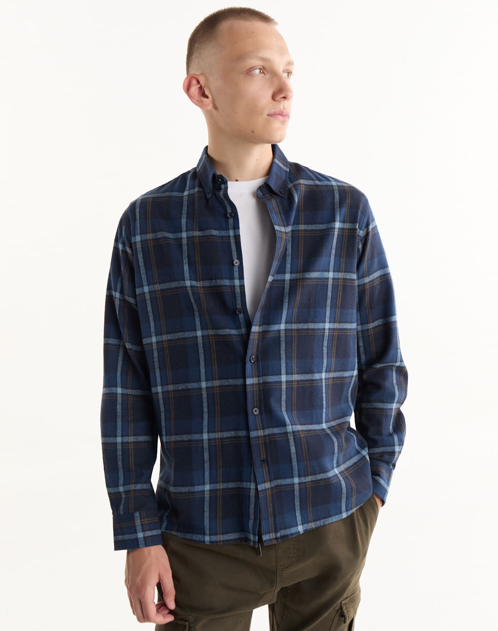 Camisa regular 100% algodón MADRID