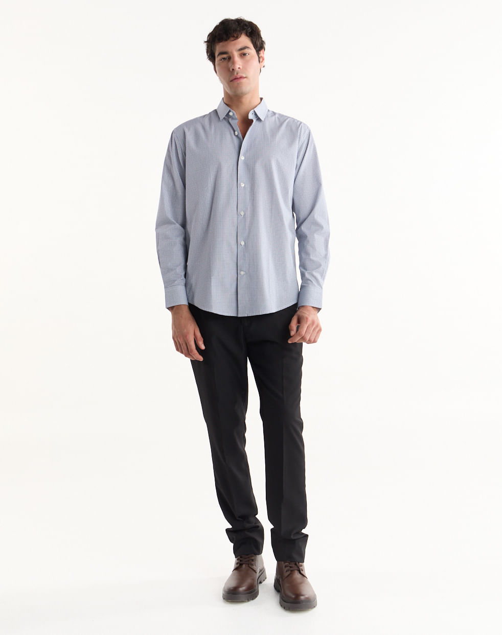 Camisa vestir regular 100% algodón GORUÑA — imagen 4