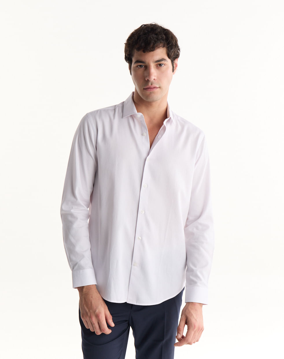 Camisa vestir slim 100% algodón GÉNOVA