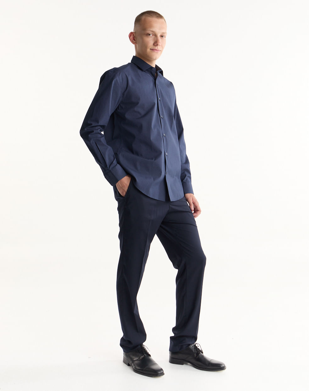 Camisa vestir regular 100% algodón ORVIETO — imagen 4