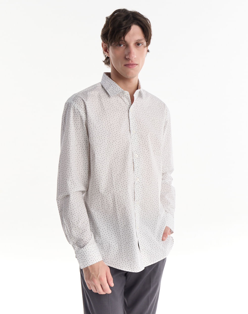 Camisa regular 100% algodón EMANUELE