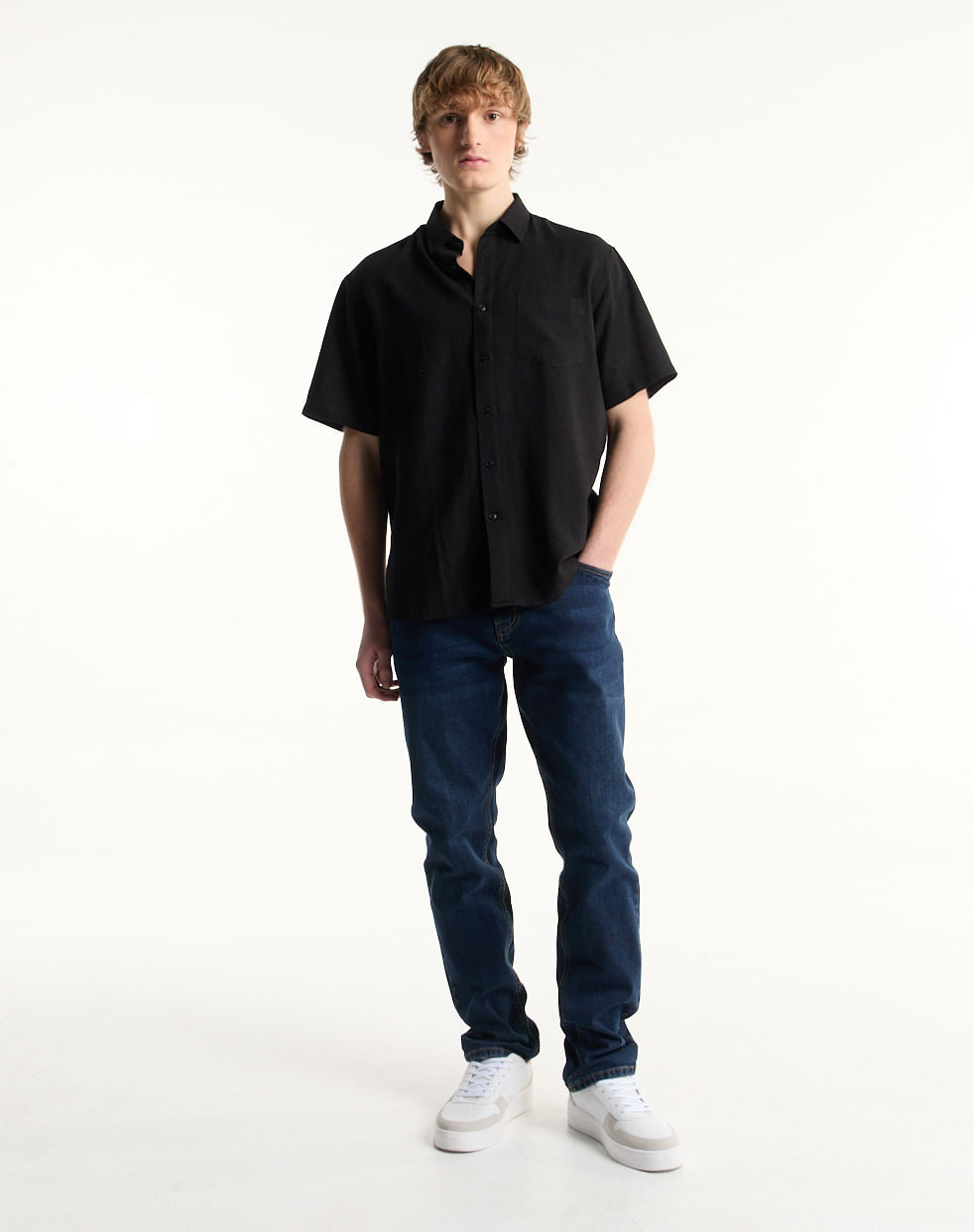 Camisa regular lino Hibiscus EQUUS — imagen 4
