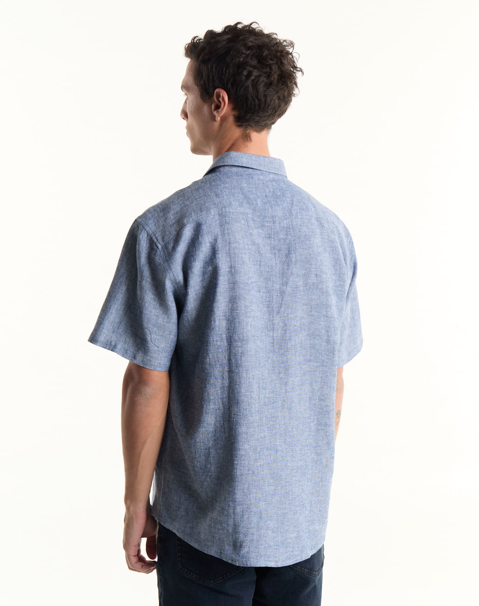 Camisa regular de lino hibiscus — imagen 3