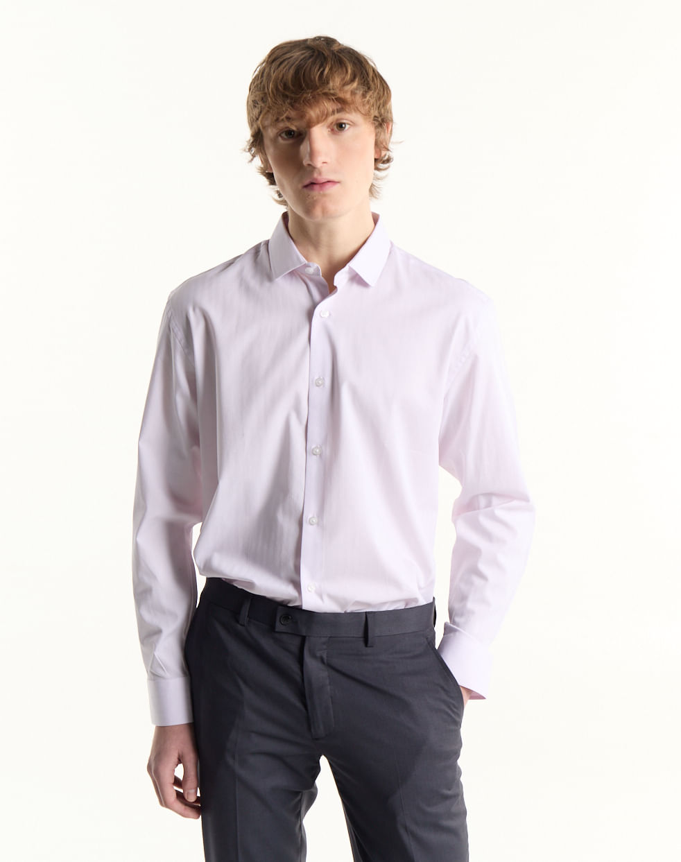 Camisa vestir regular 100% algodón LACHLAN