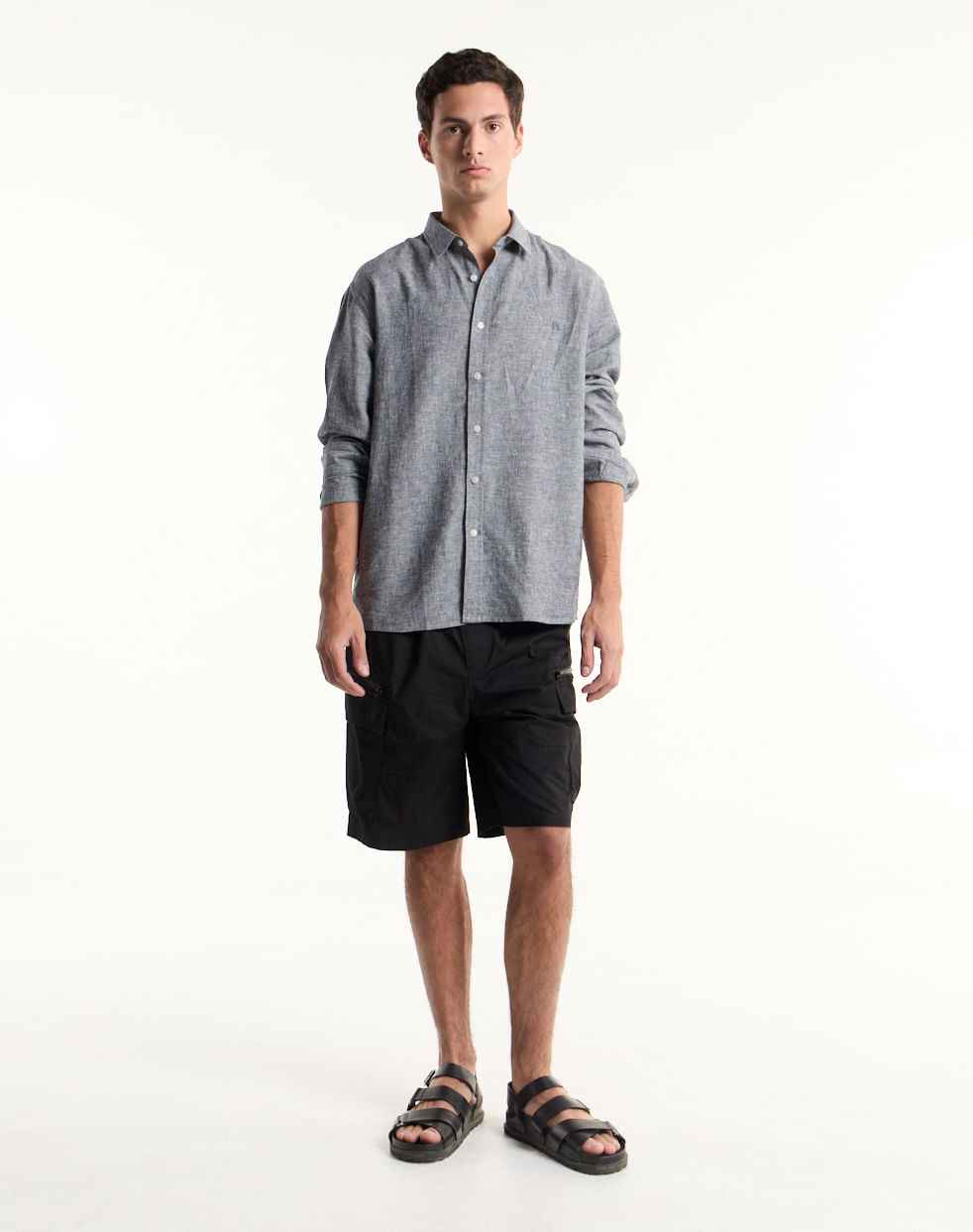 Camisa regular de lino Helechos — imagen 4