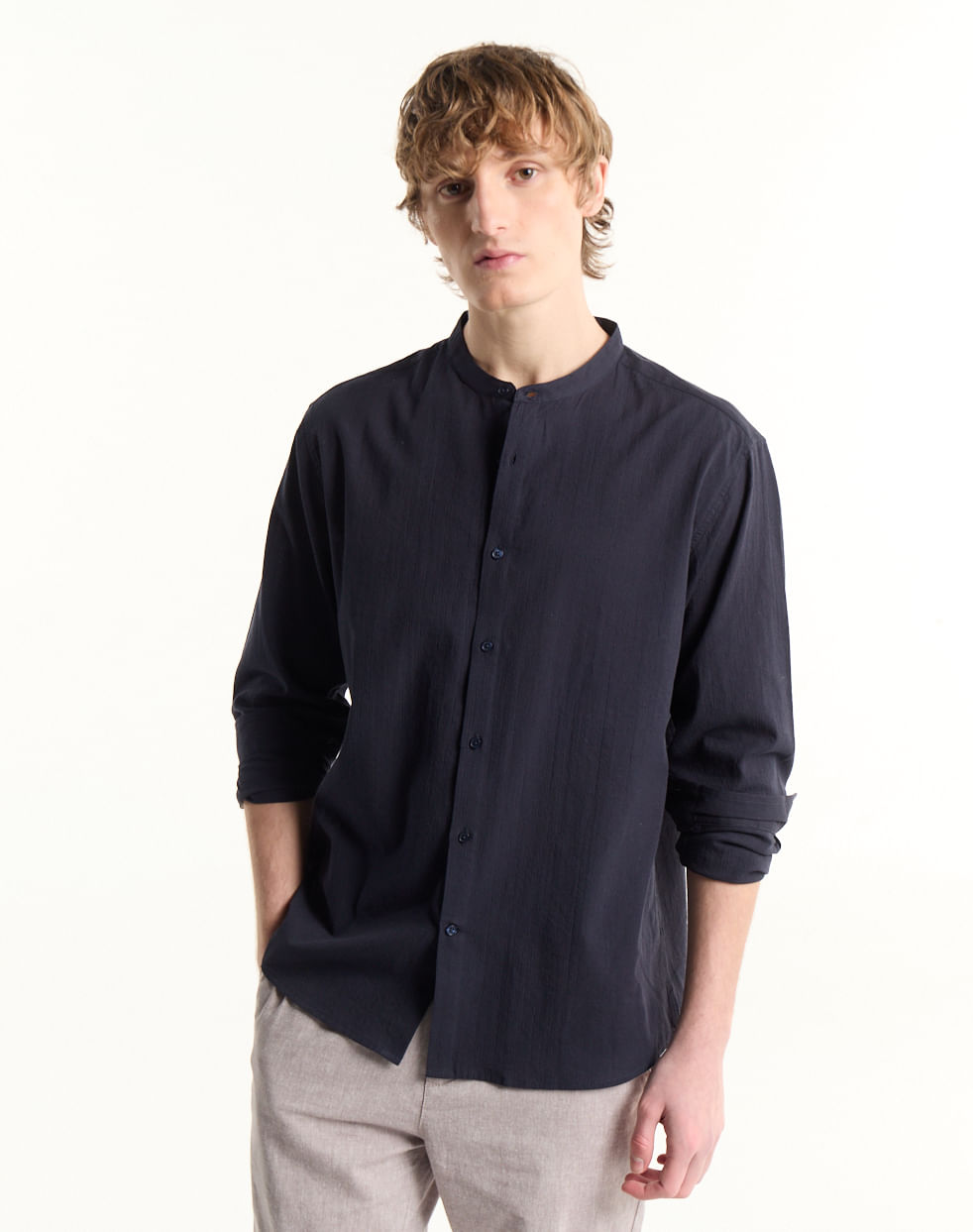 Camisa regular 100% algodón OTARU
