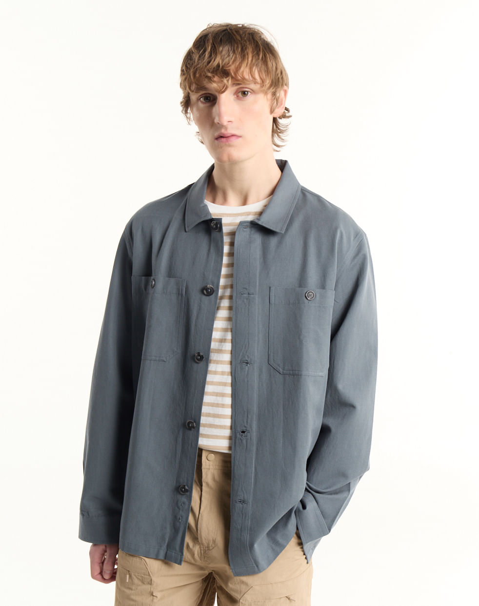 Sobrecamisa regular lino KIOTO