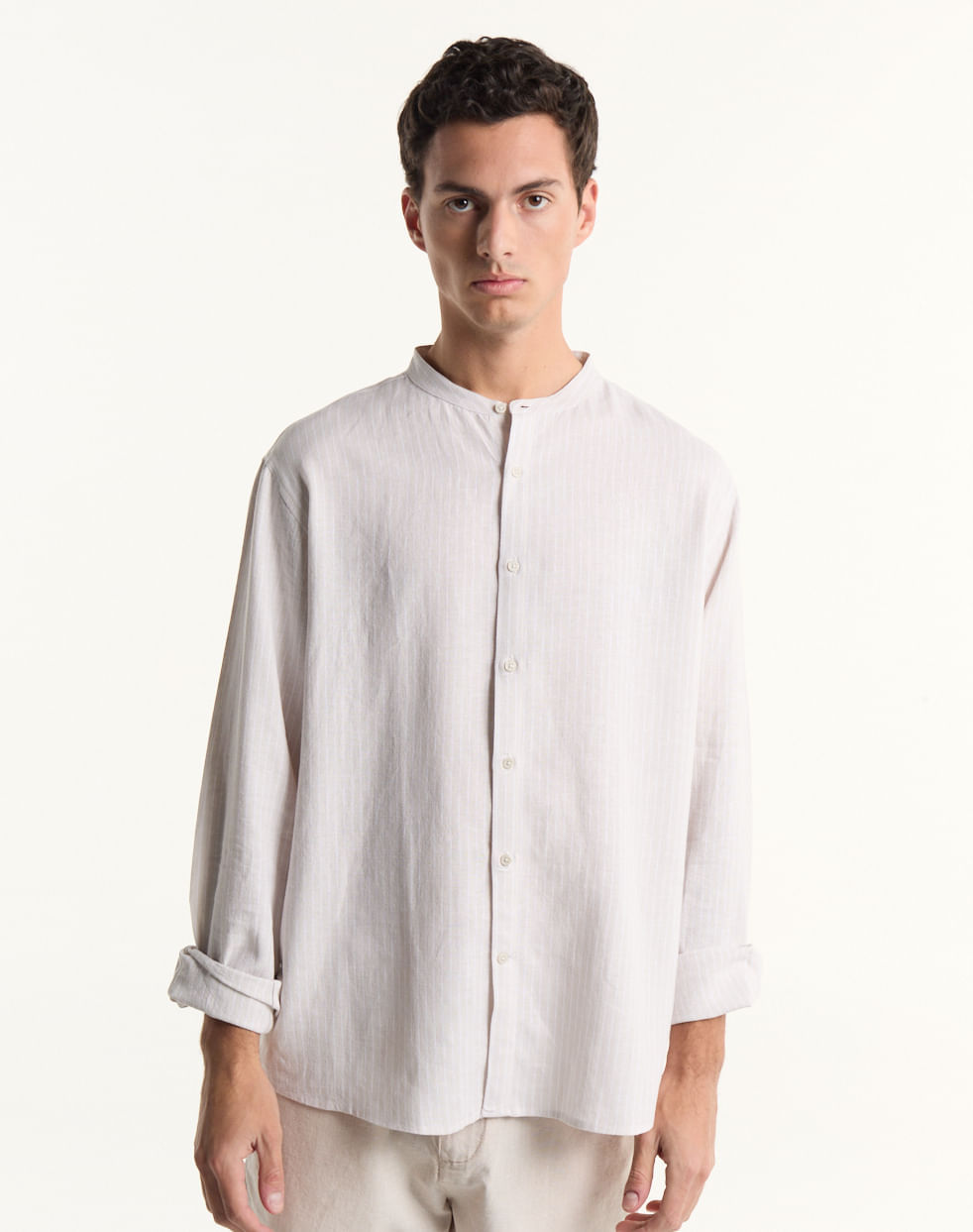 Camisa regular lino TOKIO