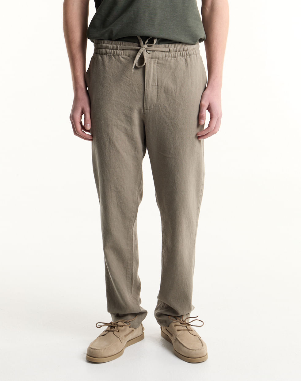 Pantalón jogger relaxed lino algodón IPANEMA