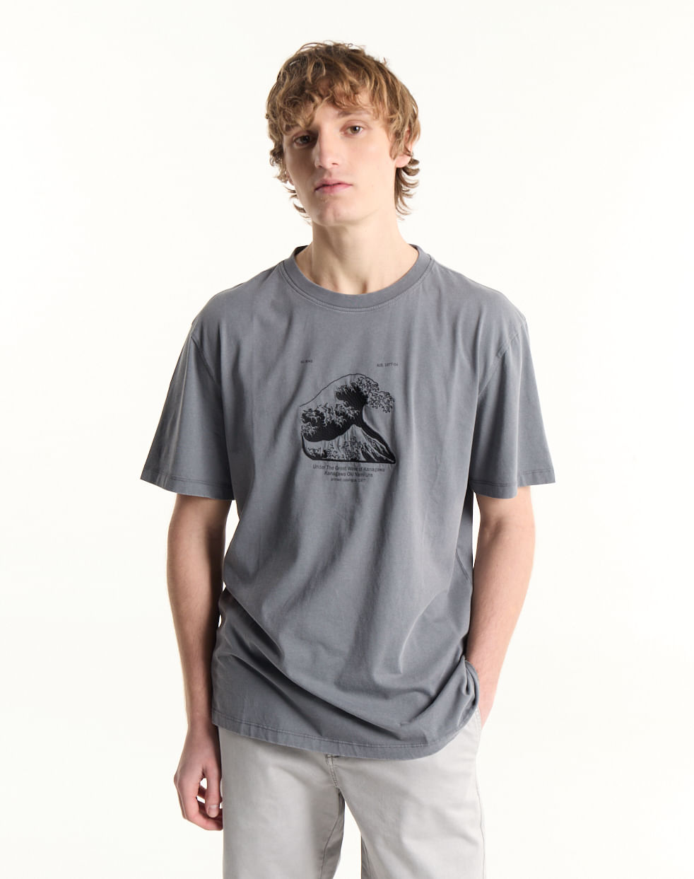 Remera relaxed estampada MANLY