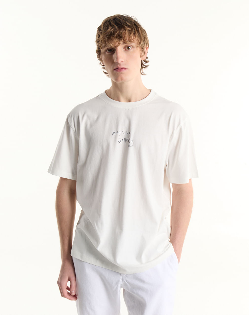 Remera relaxed estampada MATCHA