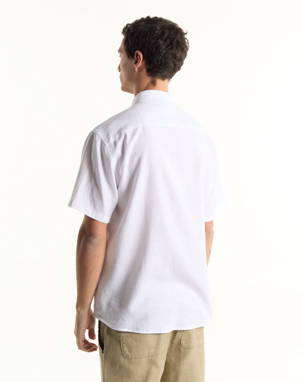 Camisa regular lino HIBISCUS — imagen 3