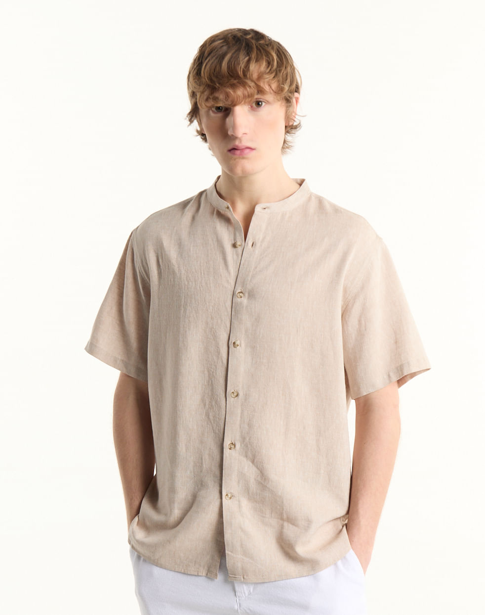 Camisa relaxed lino SEBASTIAN
