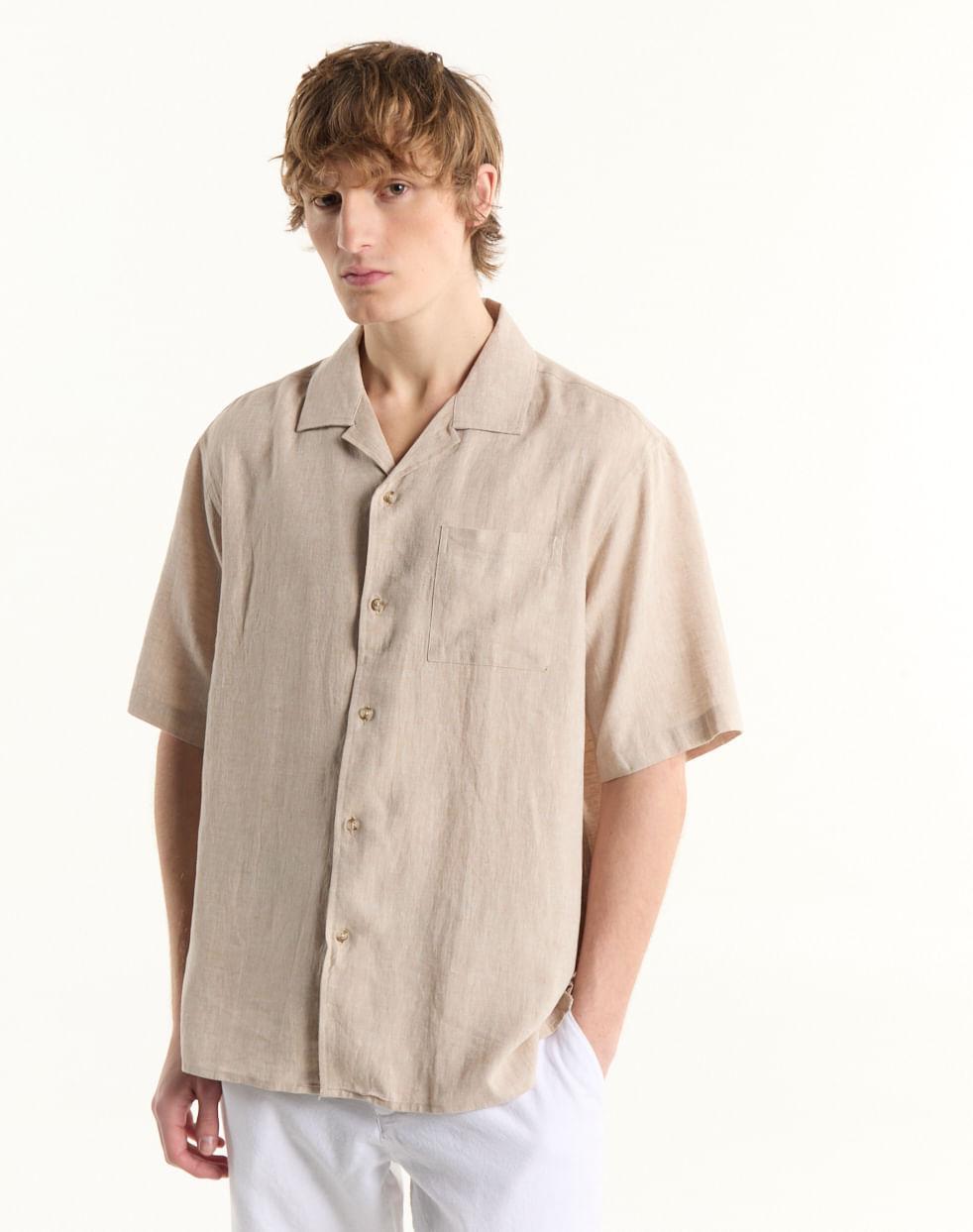 Camisa relaxed lino ANTHURIUM