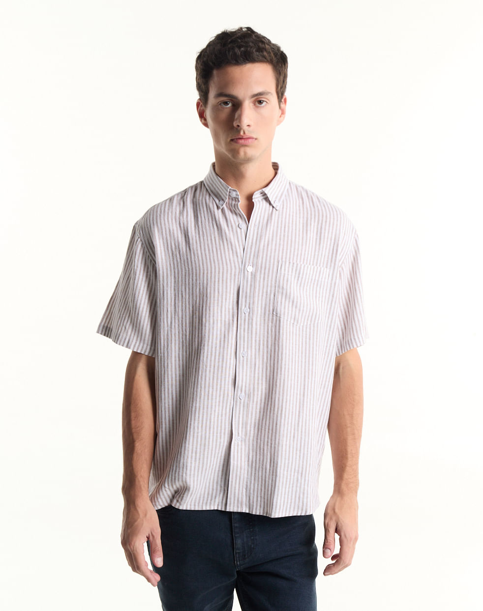 Camisa regular lino ODAIBA