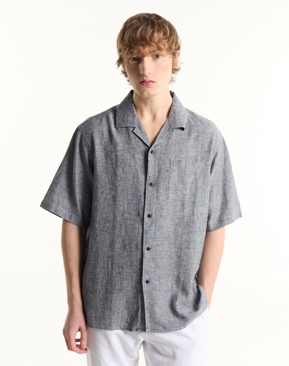 Camisa relaxed lino ANTHURIUM