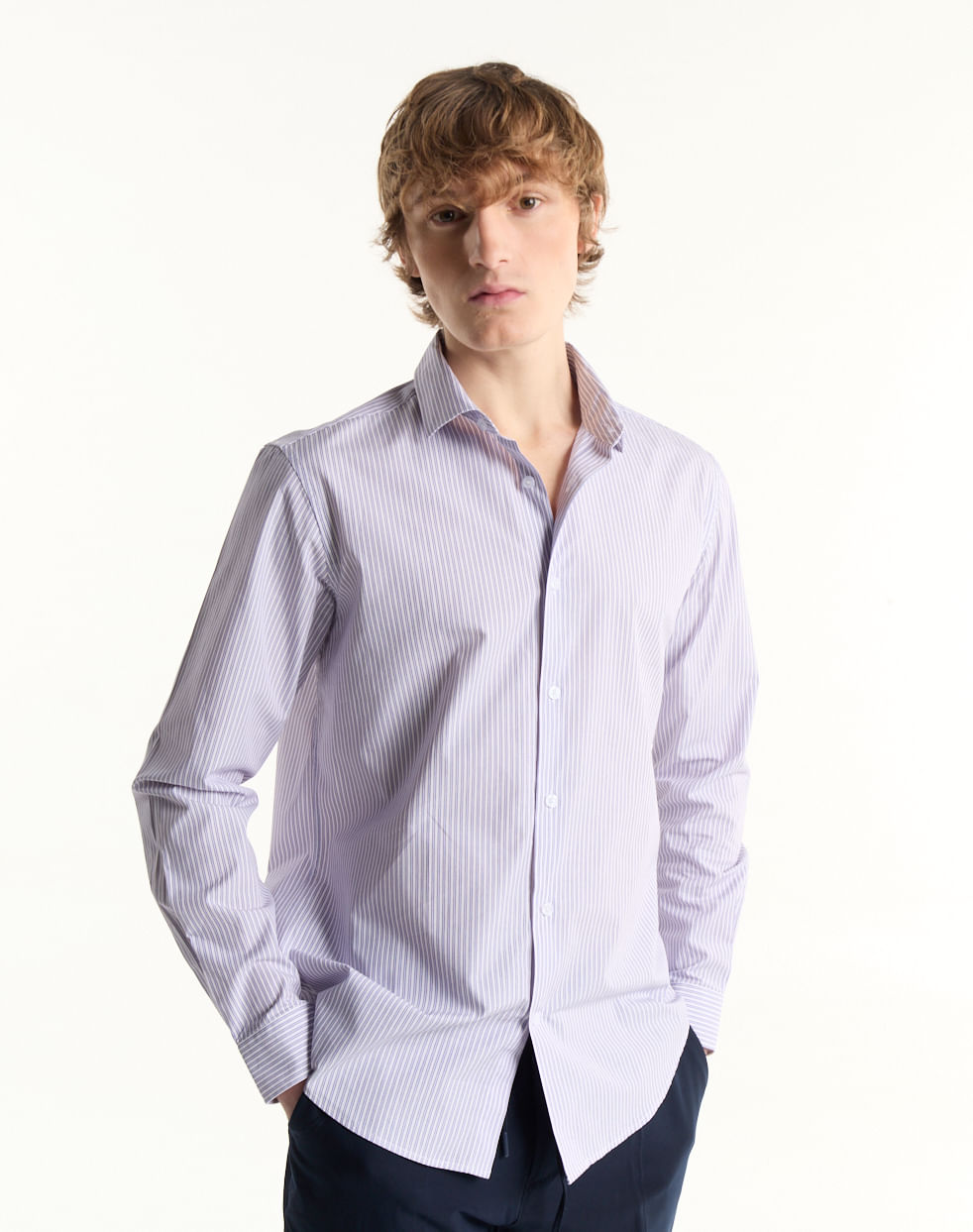 Camisa vestir slim 100% algodón BUSAN