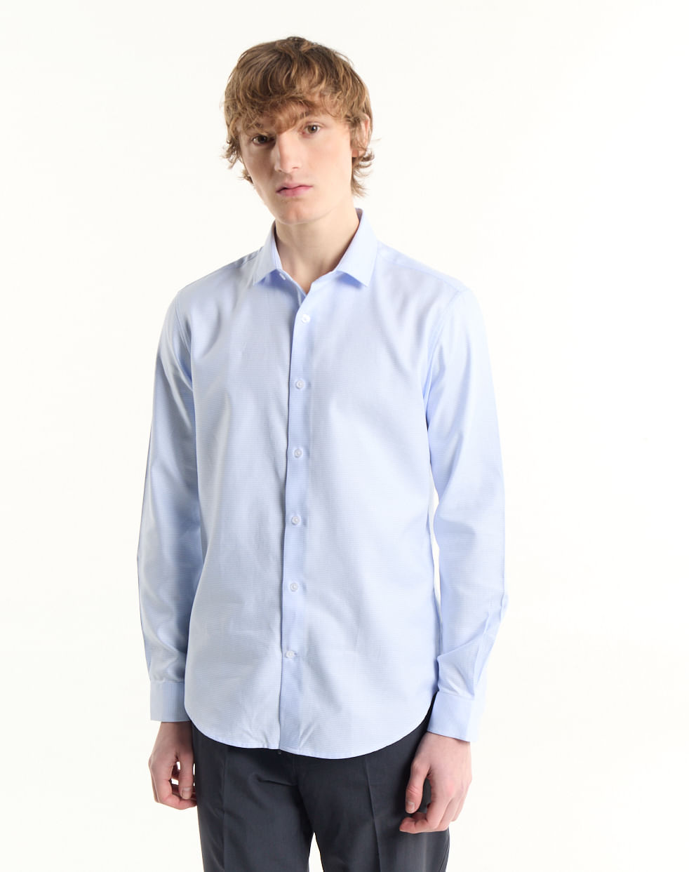 Camisa vestir slim 100% algodón ISEN